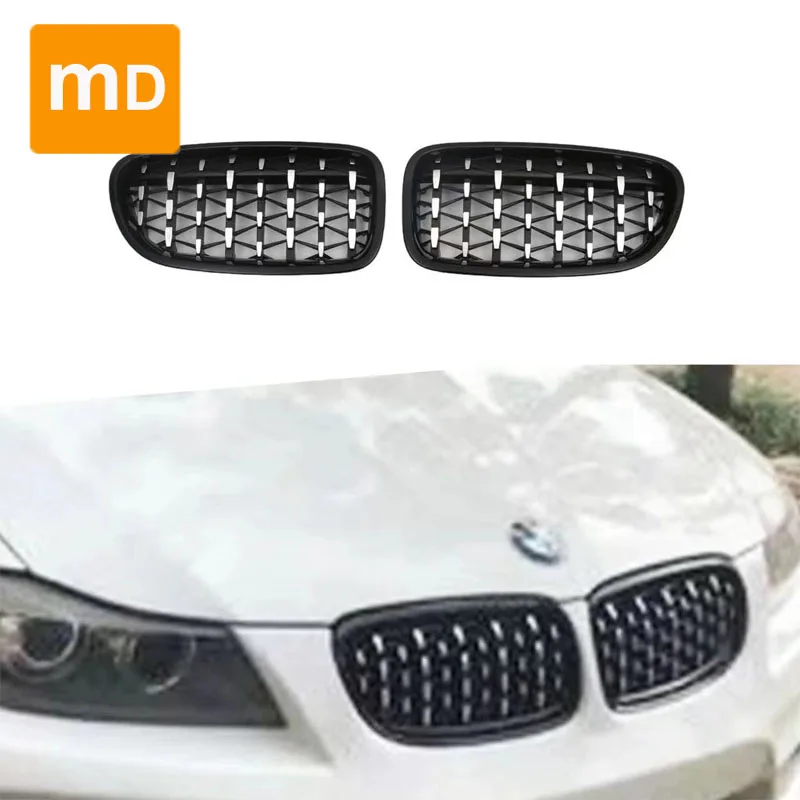 Glossy-Black-Radiator-Grilles-For-2008-2011-BMW-3-Series-E90-Starry-Sky ...