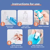 500ml Portable Dog Water Bottle Foldable Pet Feeder Bowl Water Bottle Pets Outdoor Travel Drinking Dog Bowls 5