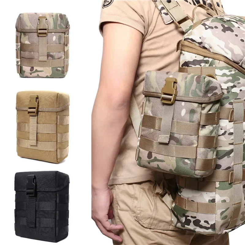 

Tactical Molle Water Pouch EDC Lunch-Box Holder Military Binocular Telescope Storage Bag Outdoor Hiking Camping Waist Pack Bags
