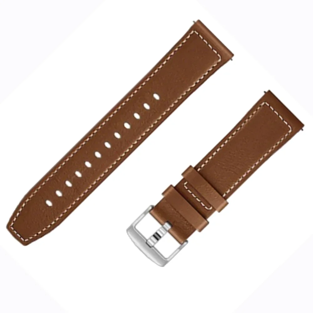 Premium Leather Strap 22mm for Sport Smartwatch - Elegant Band for All Occasions