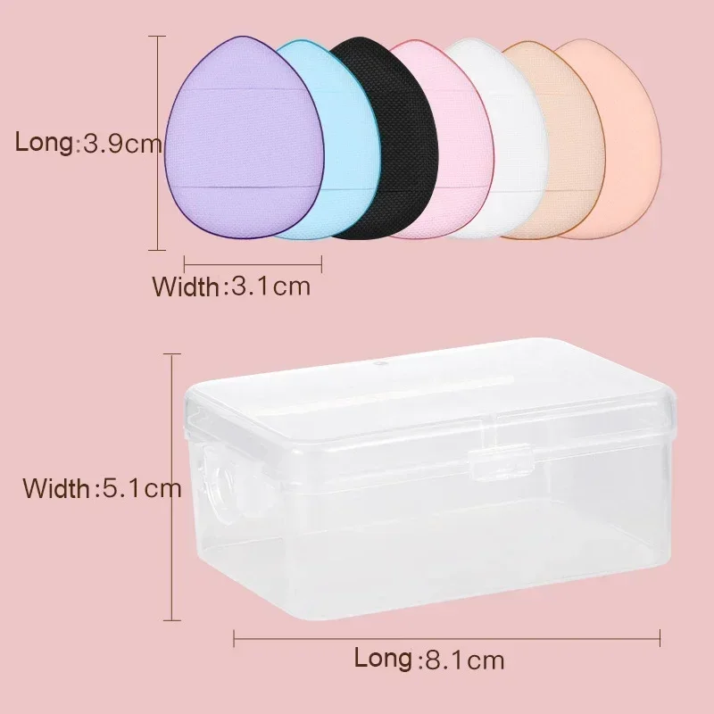 10Pcs Mini Finger Puff Foundation Small Air Cushion Powder Sponge Face Concealer BB Cream Cosmetic Applicator Makeup Tools 6