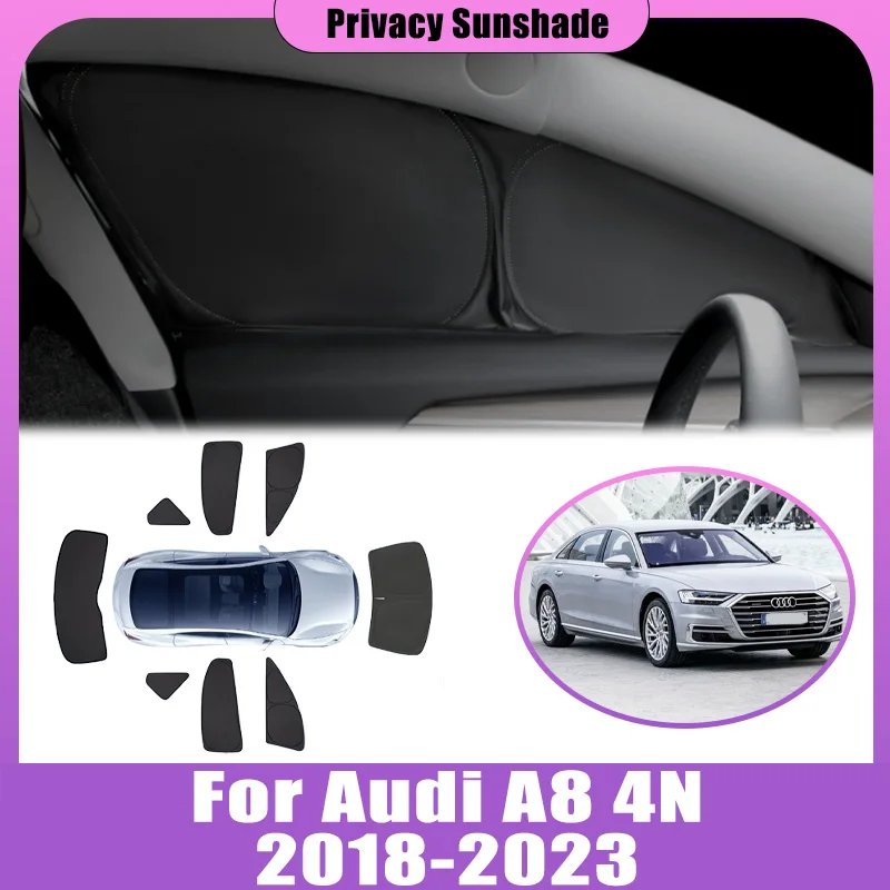 

Privacy Sunshade For Audi A8 N4 2018-2023 2019 2020 2021 2022 Coverage Anti-UV Sun Sunroof Window Foldable Visor Car Accessories