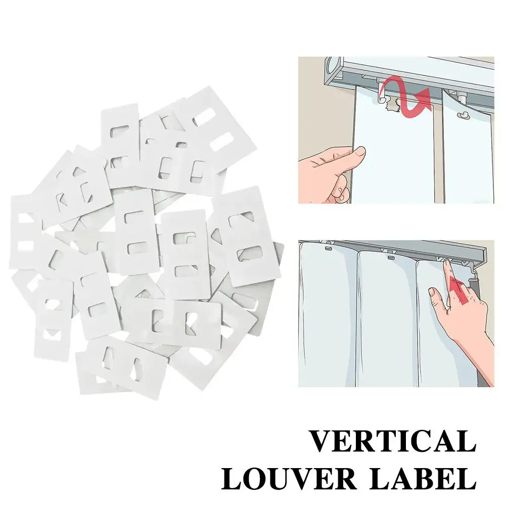 Verticale Blind Reparatie Tabs 30pcs Clear Verticale Blind Reparatie Tabs Vaan Saver Zelfklevende Jaloezie&euml;n