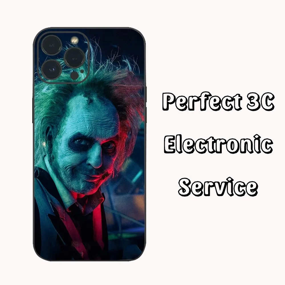 thumbnail image 1 of Funda de teléfono Hot Movie B-BeetlejuiceS 2 para iPhone 15 14 13 12 Mini 11 Pro XS Max X XR SE5 6 7 8 Plus Funda de silicona suave, 1 of 4