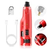 Dog Nail Grinder Dustproof with 2 LED Light - Super Quiet Powerful 6-Speed Nail Trimmer File for Small Medium Large Dogs dog acc 1