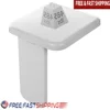 Folding Shower Seat Wall Mounted 485lbs Load-Bearing Flip-up Design Anti-slip ABS Material Seat Bathroom Hallway Sauna Room 1