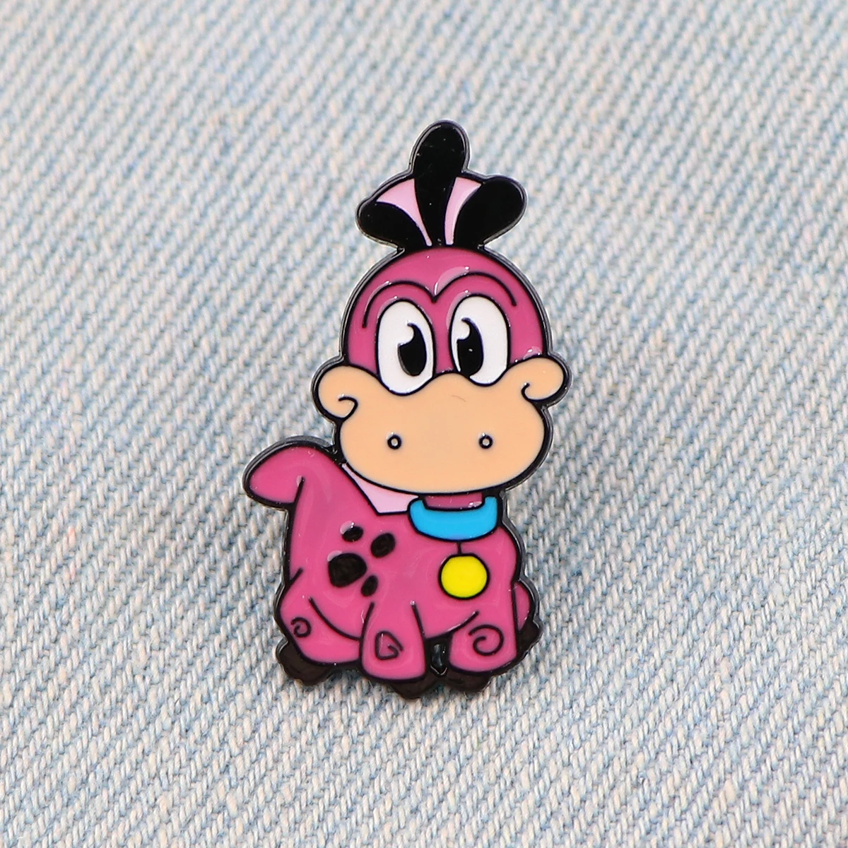 Niedliche Logik Dinosaurier Emaille Pin rosa Anstecknadeln für Rucksäcke Broschen Metall Brosche für Kleidung Modeschmuck Geschenke für Freunde – Detail 4