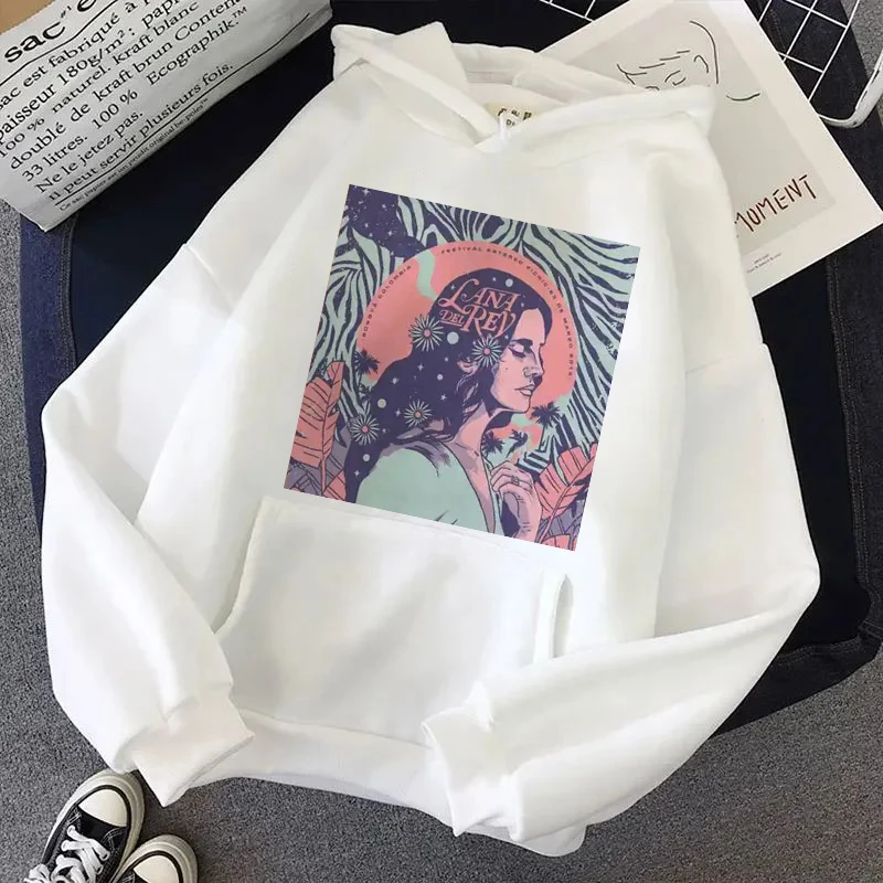 Lana Del Rey Aesthetic Grunge Funny Y2K Hoodie Women Harajuku Streetwear Sweatshirt Pullover Winter Warm Casual Hoody Female 6