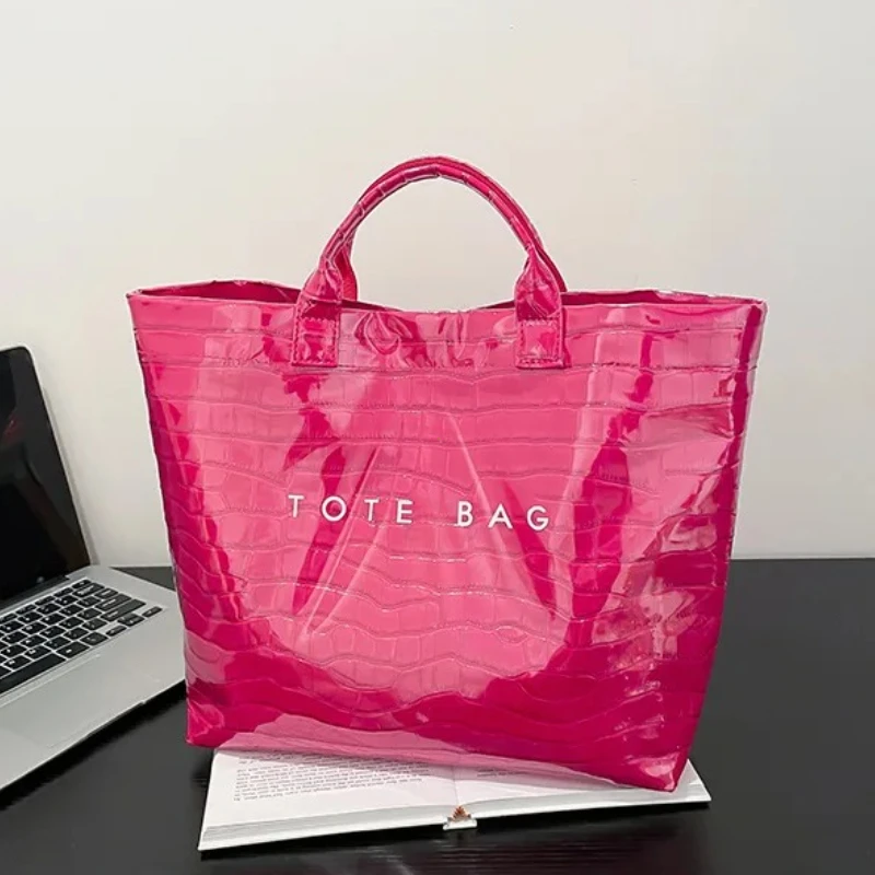 Luxury Crocodile Pattern Women’s Shoulder Tote Bag