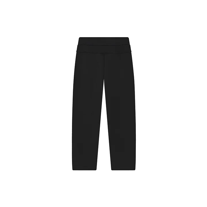FILA 캐주얼 팬츠 남성용 제트 블랙 모더레이트 슬림핏 팬츠 F11M248602F-BK
