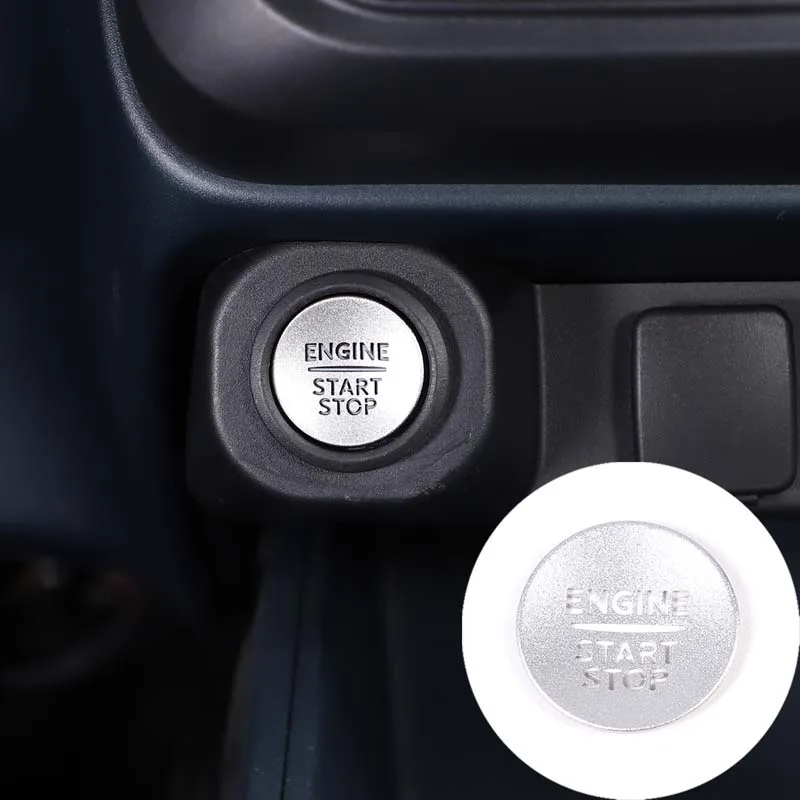 

Car Start Stop Engine Switch Cover Trim Sticker For Ford Maverick 2022 Stainless Steel Silver Style Car Interior Accessories