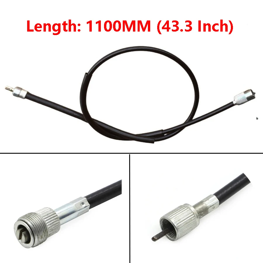

Motorcycle Speedometer Cables Lines About 110CM 250cc Motorbike Transmission Parts Mileage Wires For Suzuki GN250 GS 450 550 650