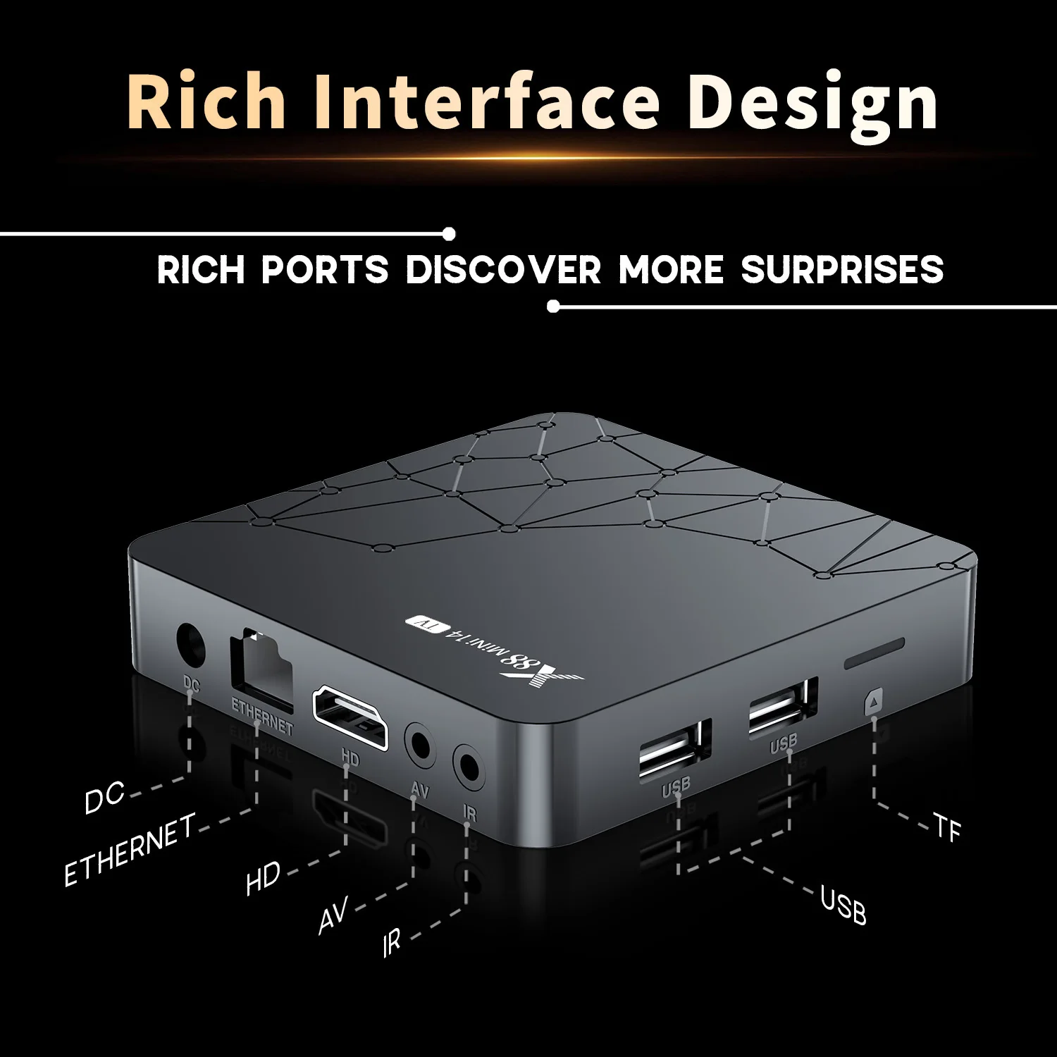 X88 MINI 14 TV Box Android 14 Rockchip RK3518 Quad Core Support 4K HDR with Wifi