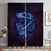 Jurassic Park Blackout Curtain for Room 2 Panel Modern Living Room Curtains 2 Pieces Shades Partition Tulle for Bedroom Kitchen 1