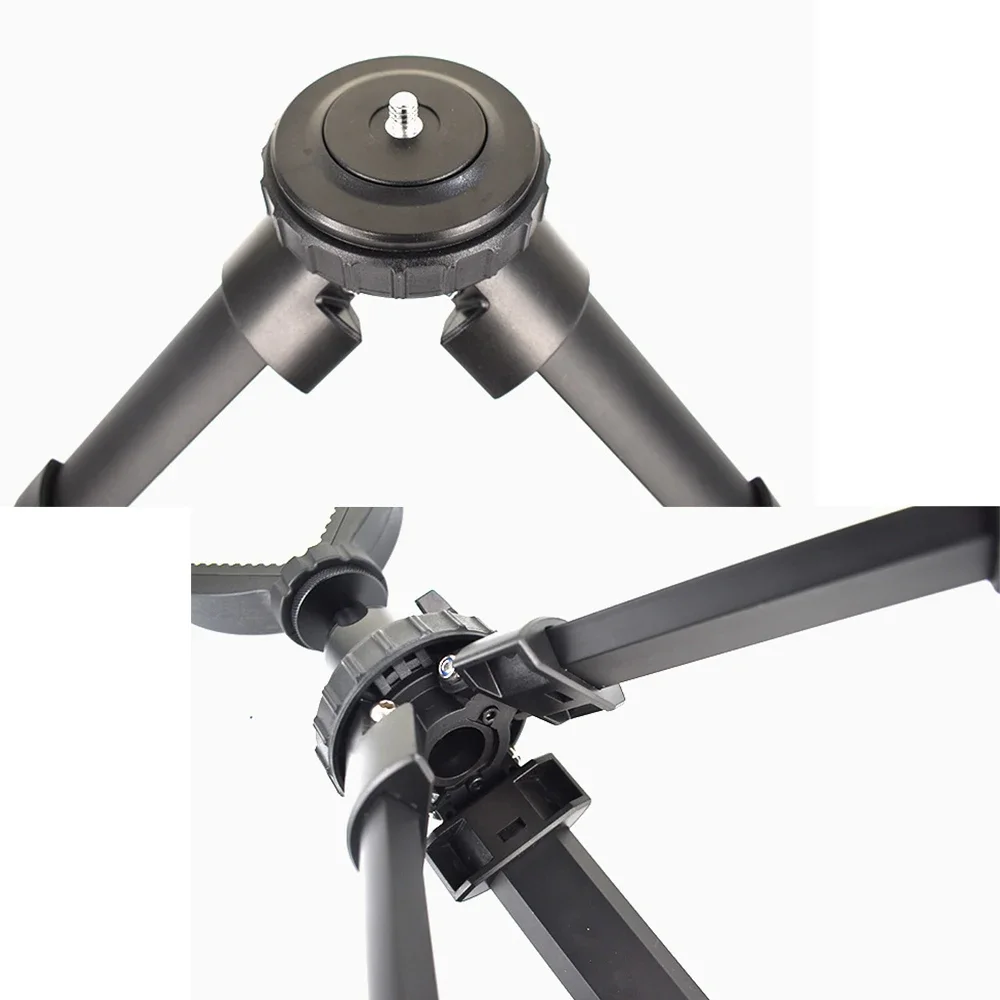 Rifle Tripod Stand Aluminum Rest Durable Adjustable Height 360 Degree Rotation V Yoke Stand for Target Shooting