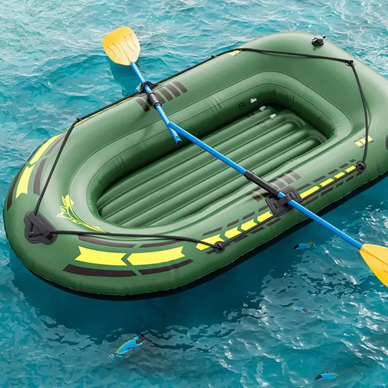 2 People 0.4mm PVC Canoe Kayak Rubber Dinghy Thicken Foldable Iatable Fishing Boat 192x113x40cm Air Boats For Outdoor Rafting