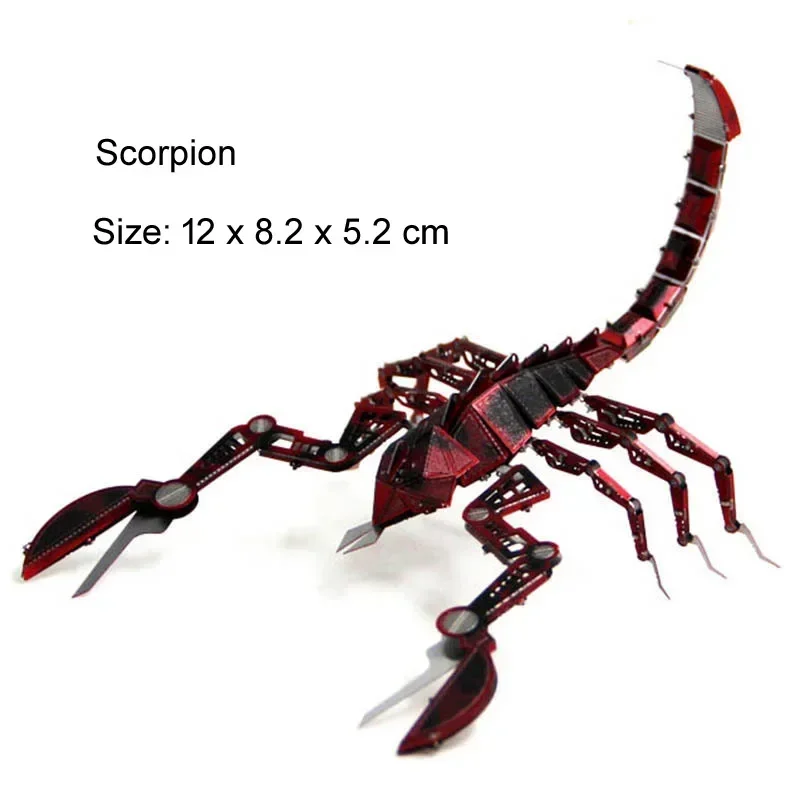 MIni 3D Metall Puzzle Montage Insekt Modell Neue Libelle Marienkäfer Schmetterling Karpfen Modell DIY Puzzle Blöcke Pädagogisches Spielzeug – Detail 9