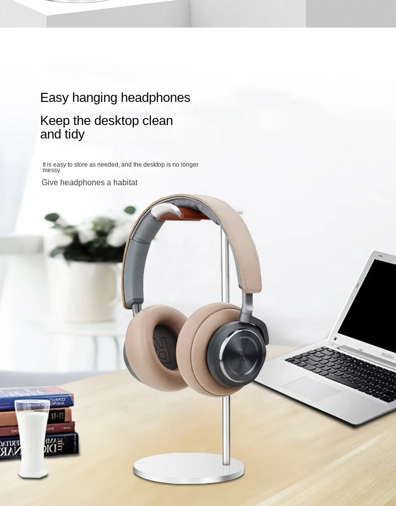 Curved Aluminum Headphone Stand 10