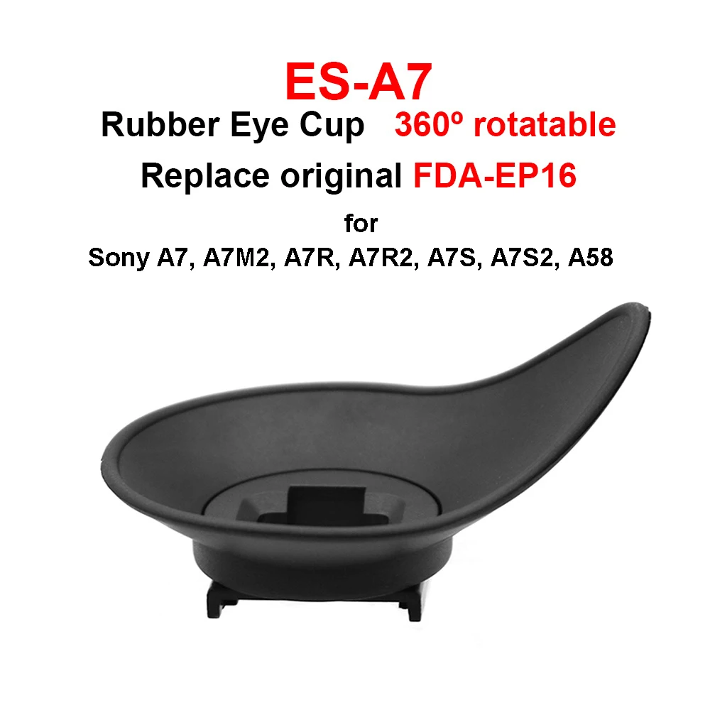 Es-A7 Gomma 360 ° Oculare Girevole Per Tazza Sostituire Sony Fda-Ep16 Per Sony A7R,A7R Ii,A7,A7Ii,A7S,A7S,A7S Ii,A58
