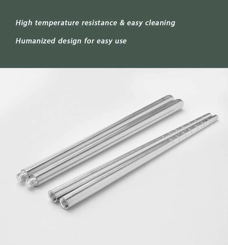 Description Picture 5 of itemTARKA 1Pair Camping Chopsticks Detachable Chopsticks Cook Noodles Camping Supplies Reusable Hiking Picnic Chopstick