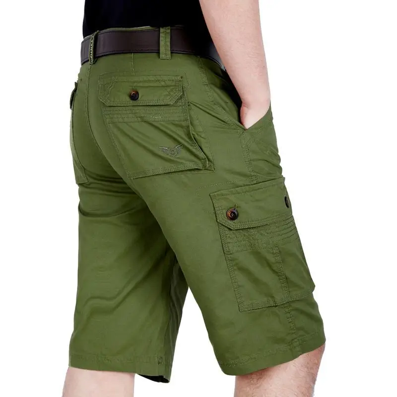 Summer Military Tactics Shorts Men Cotton Cargo Shorts Army Multi-pocket Outdoor 2023 Leisure Plus Size Loose Brand Sweatpants