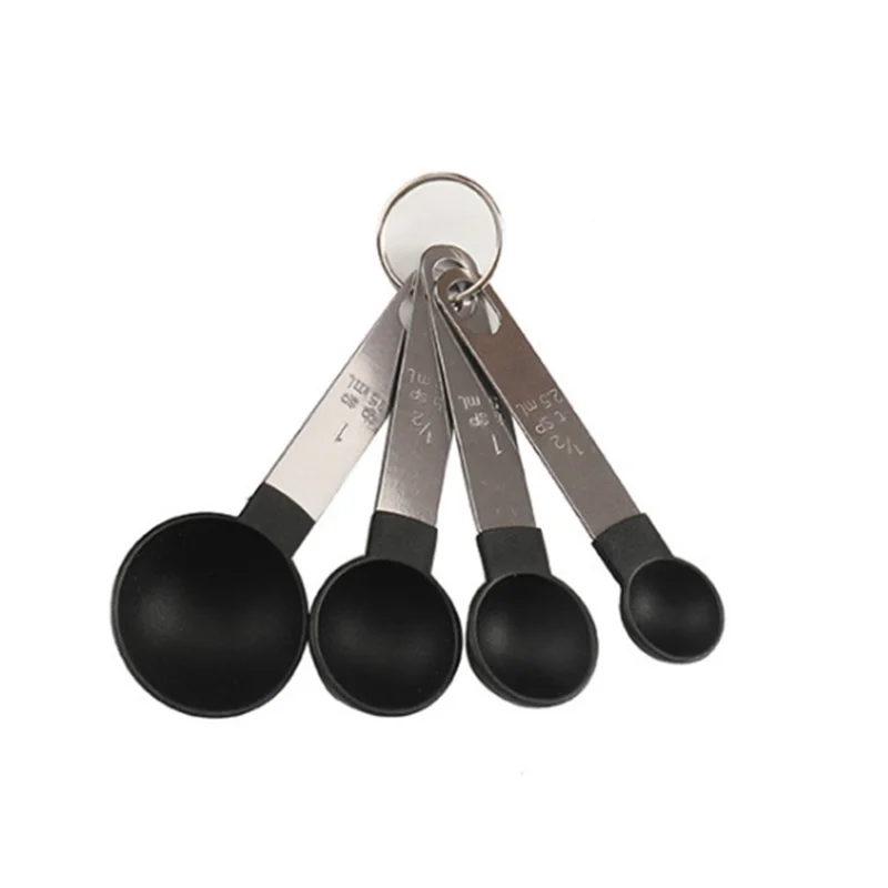 Cuchara medidora, 4 piezas de utensilios de cocina medidores de acero  inoxidable, tazas medidoras, los mejores materiales Jadeshay A