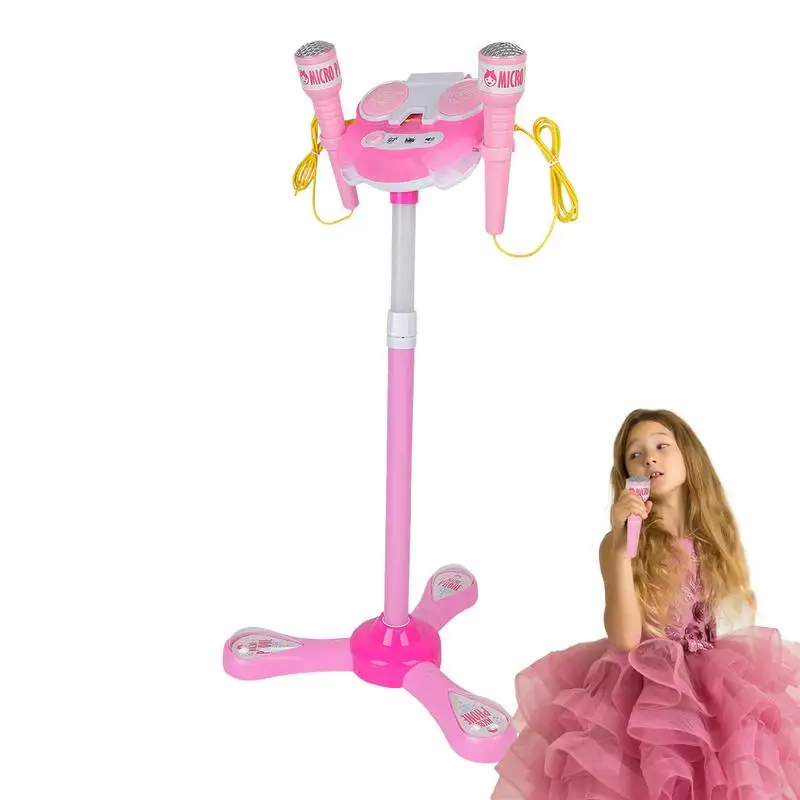 Children's Sing Microphone Stand Playset Microphone Stand Playset Kids Standing Karaoke machine Microphone Toys With Stand 5