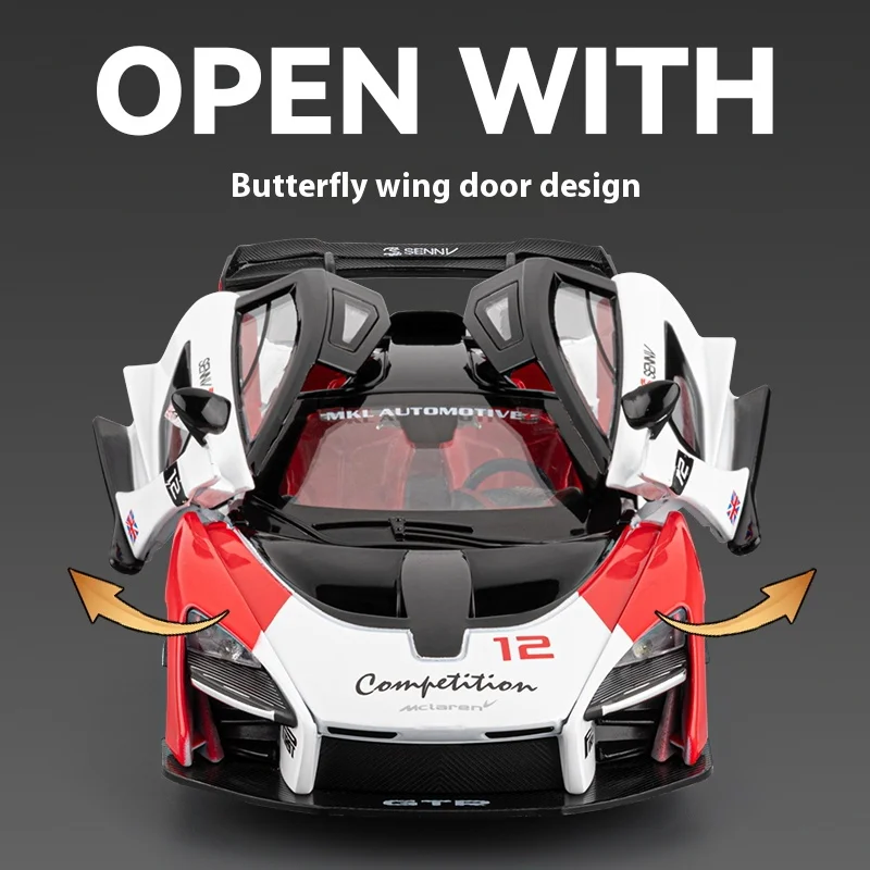 نموذج سيارة ماكلارين سينا المقلد بمقياس 1/24، مزود...