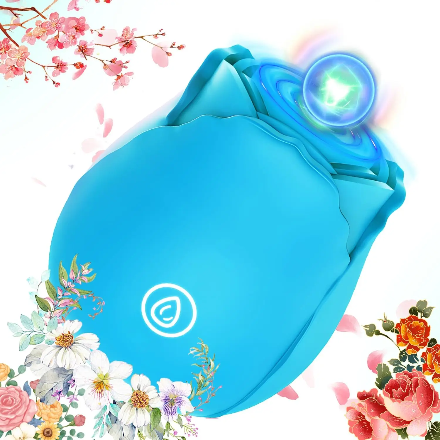 Blue Rose Stimulator Toy Sucking Vibrator G Spot Vacuum Clitoris Female Oral Nipple Clit Sucker Vibrating Adults Sex Rose-Toys