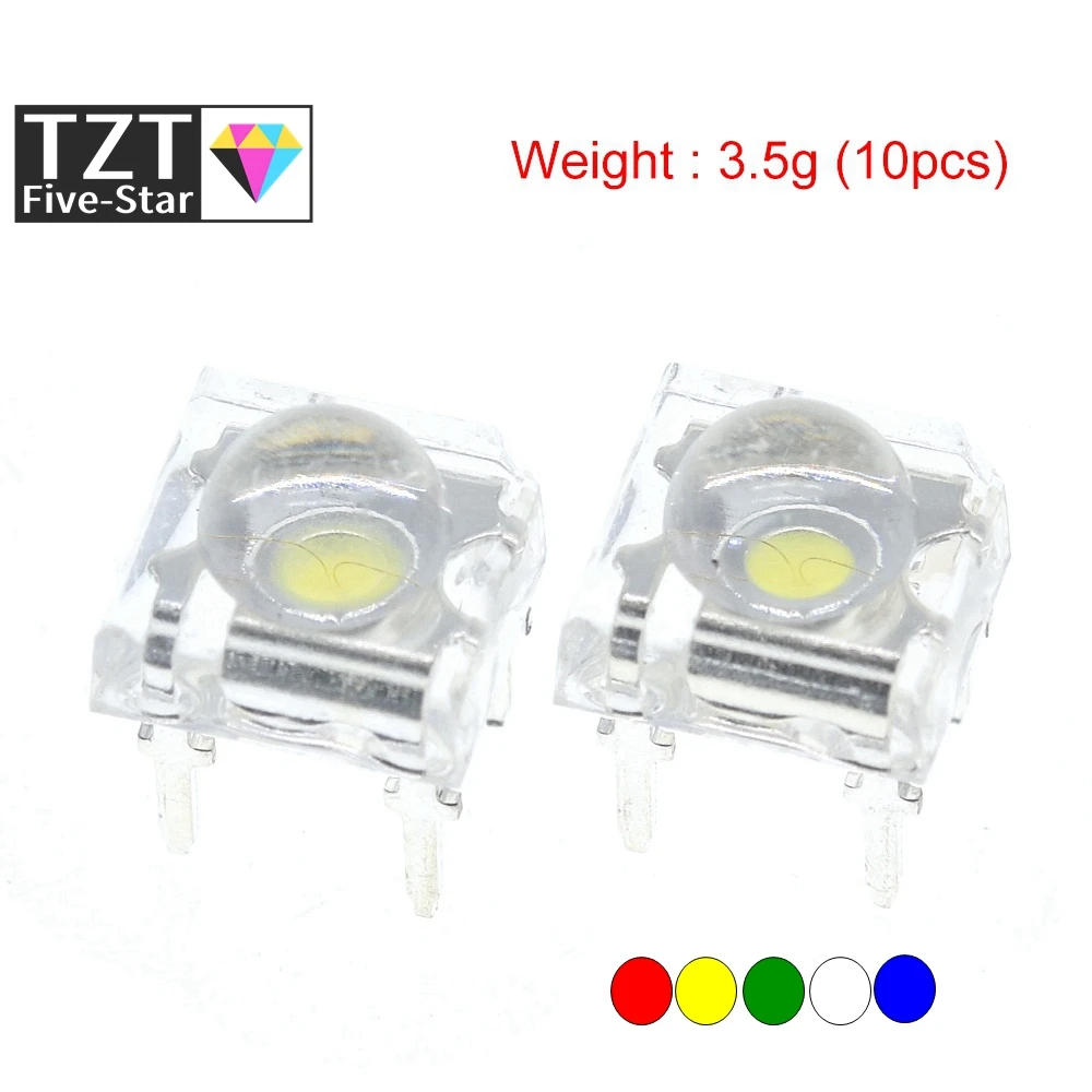 10/100 Pz 5Mm F5 Piranha Led Bianco Rosso Verde Ambra Chiaro Diodo Led Diodi Emettitori Di Luce 4-Pin Piranha Led Diodos Luminosità