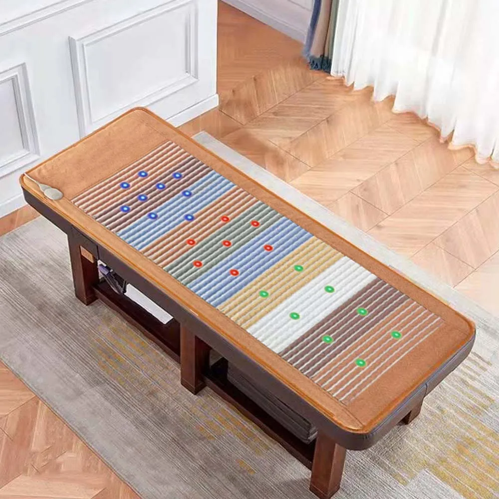 Tappetino Da Massaggio In Cristallo Campi Magnetici Pulsati Ioni Negativi Pad Riscaldante A Infrarossi Lontani Pemf Photon Gemstone Rainbow Bio