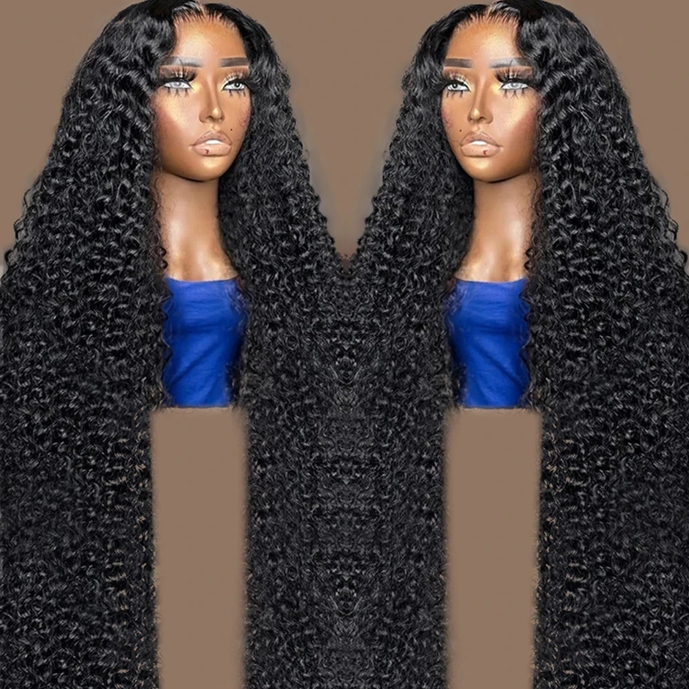 

13x4 HD Lace Deep Wave Frontal Wig Curly Lace Front Human Hair Wigs For Women Brazilian Wet And Wavy Water Lace Wig On Sale