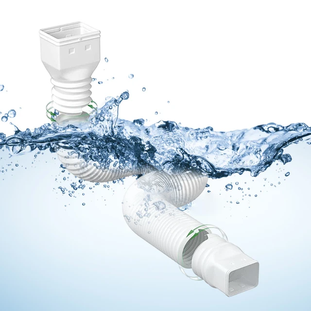 Descente Adaptateur Installation Facile Vidange Tuyau Connecteur Améliorer  L'eau de Drainage Gouttière de Pluie pour Tuyau De Vidange Connecteur  D'extension - AliExpress