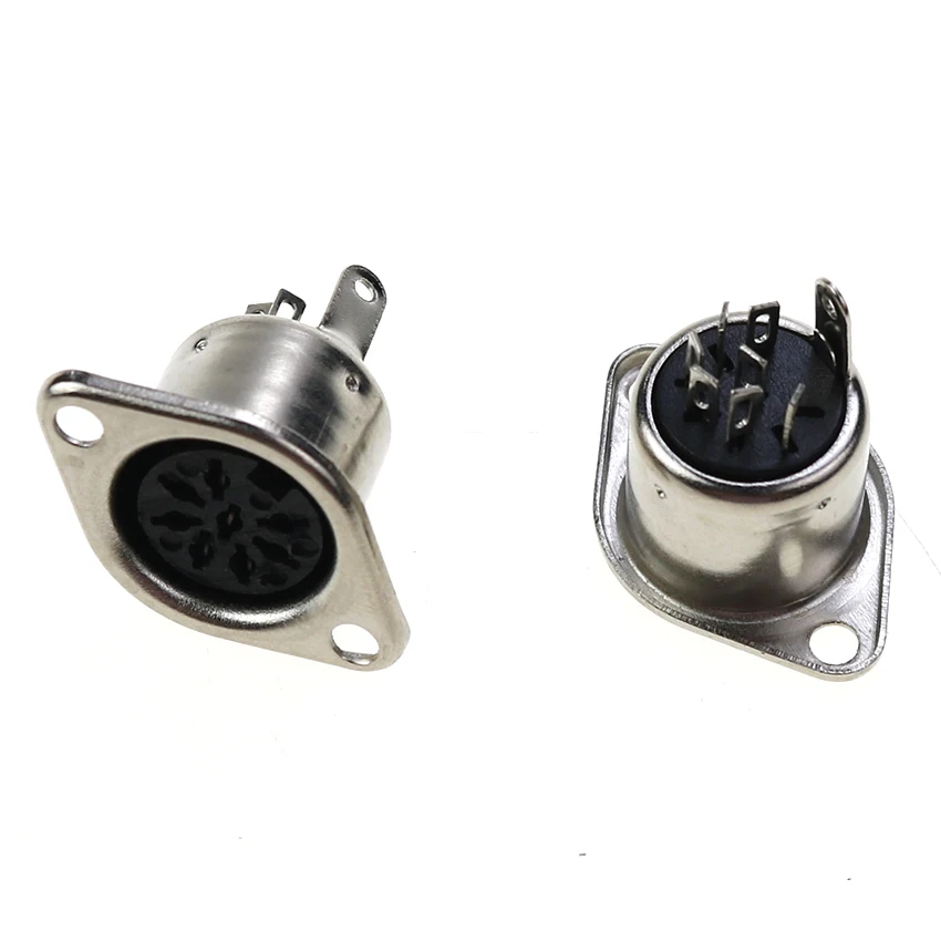 2 stücke Computer tastatur buchse 3p 4p 5p 6p 7p 8p din s Anschluss stecker Buchsen halterung Adapter Löt-MIDI-Kabel anschluss – Detail 4