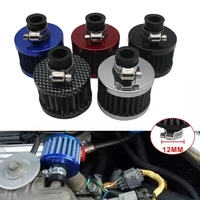 Filtres à Air de voiture à Interface universelle 12mm, pour moto, prise d'air froide, couvercle de ventilation de carter à haut débit, Mini filtres de reniflard 1