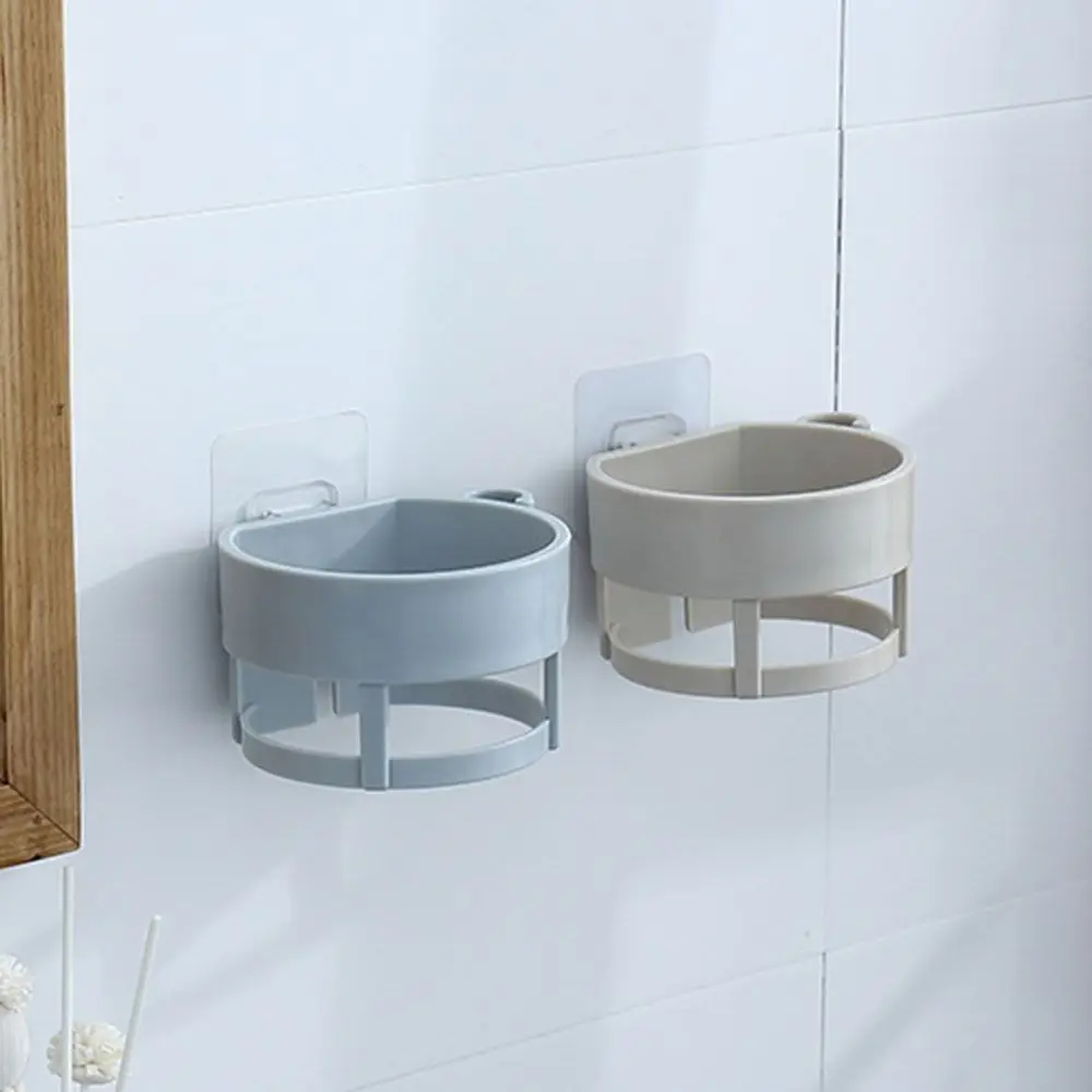 Perforation-Free Hair Dryer Stand Storage Shelf Hair Dryer Storage Shelf Wall Hanging Bathroom Air Bathroom Hanger