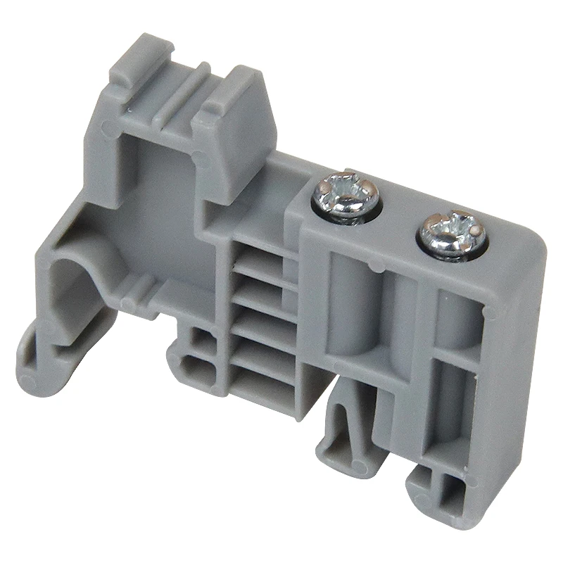 E/UK universal terminal blocks ending/end stoper DIN Rail End Screw Clamp Terminal Fixed Block Grey 10pcs/lot