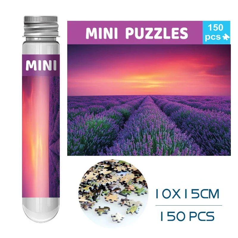 150PCS Mini Test Tube Jigsaw Puzzles - Adult Decompression & Educational Toy Set