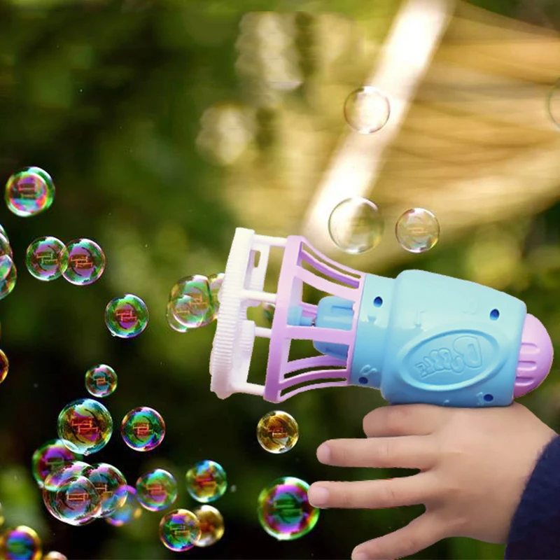 Electric Bubble Machine Kids Toys Bubble Gun Blaster Children Automatic Bubble Blowing Toy Summer Outdoor Play for Girl Boy Gift 5