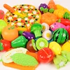 Simulation Kitchen Pretend Toy Wooden Classic Game Montessori Educational Toy For Children Kids Gift Cutting Fruit Vegetable 2