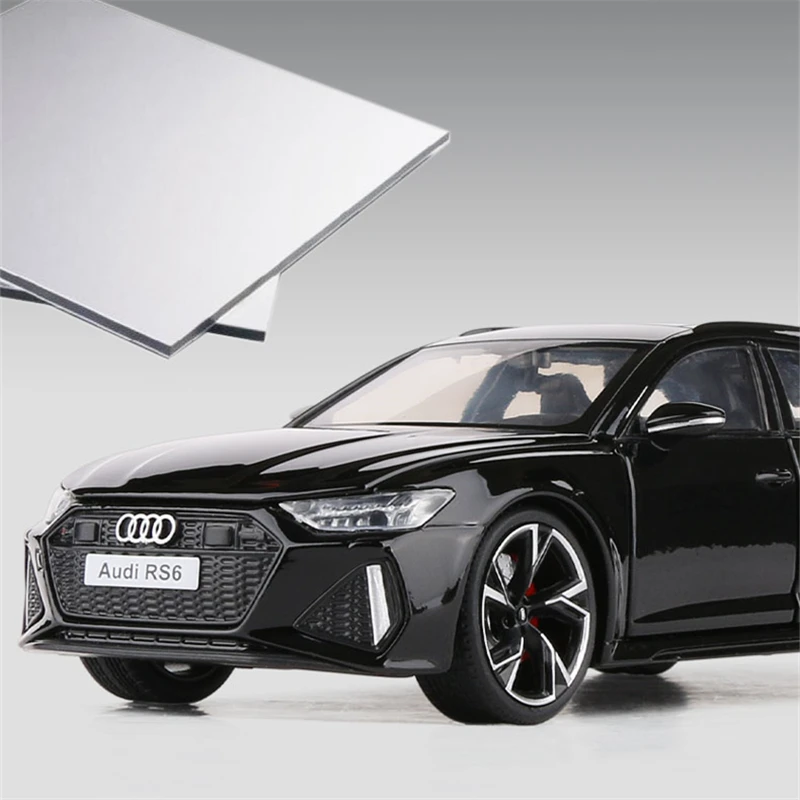 1:36 scala Audi RS6 Station wagon Diecast lega metallo modello di auto di  lusso tirare indietro auto per bambini giocattoli con collezione -  AliExpress