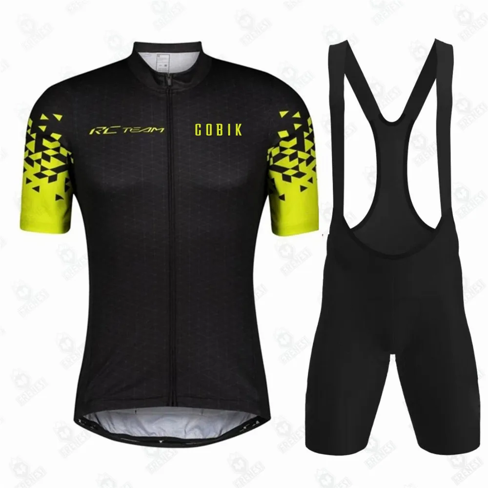 

Cobik Pro Team Men's Cycling Jersey Set Summer Cycle Shirts MTB Bike Clothes Maillot Ropa de Ciclismo Outdoor Bicycle Uniform