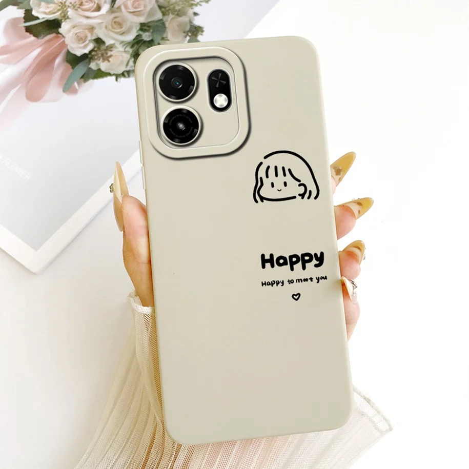Luxury Painted Soft Silicone Phone Case with Camera Protection - Pretty Girls Design