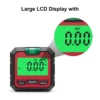 360 Degree Digital Level Box Protractor Angle Finder Bevel Ruler Gauge Inclinometer with Magnetic Based Backlight 2