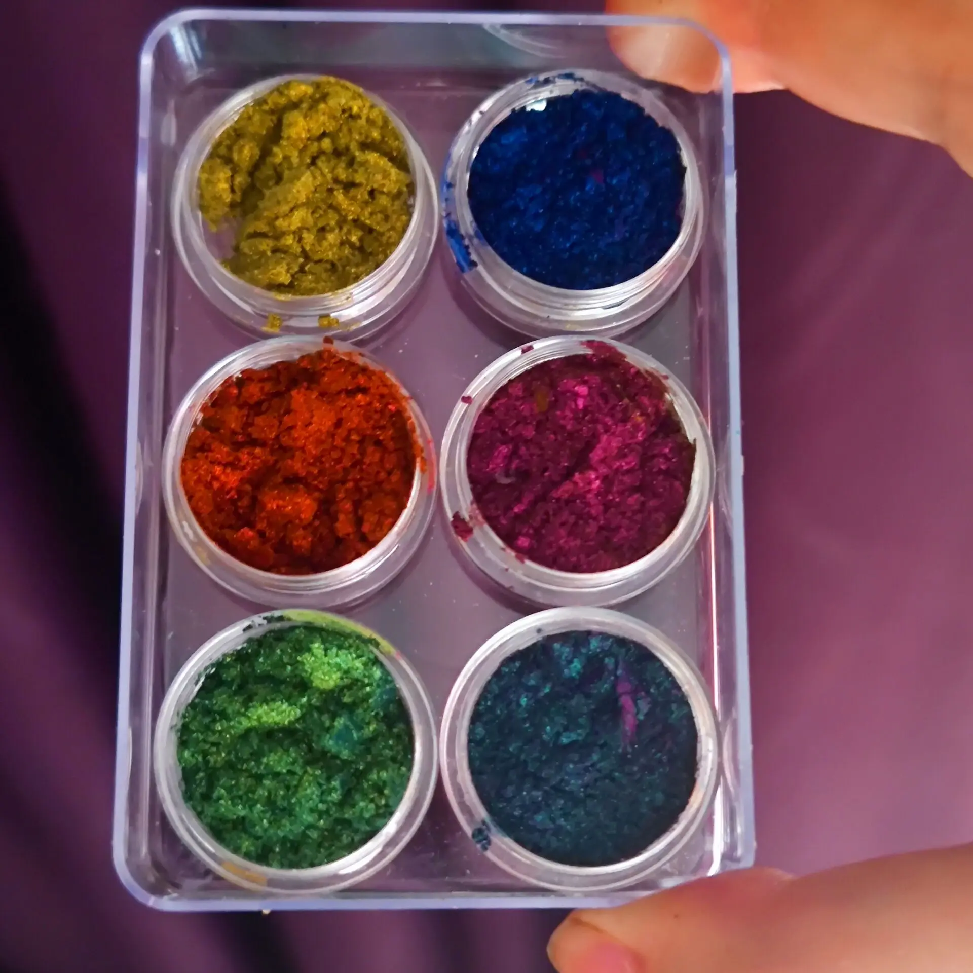 5gram/Jar 6 Colors Set Color Shift Mica Powder, Chameleon Color