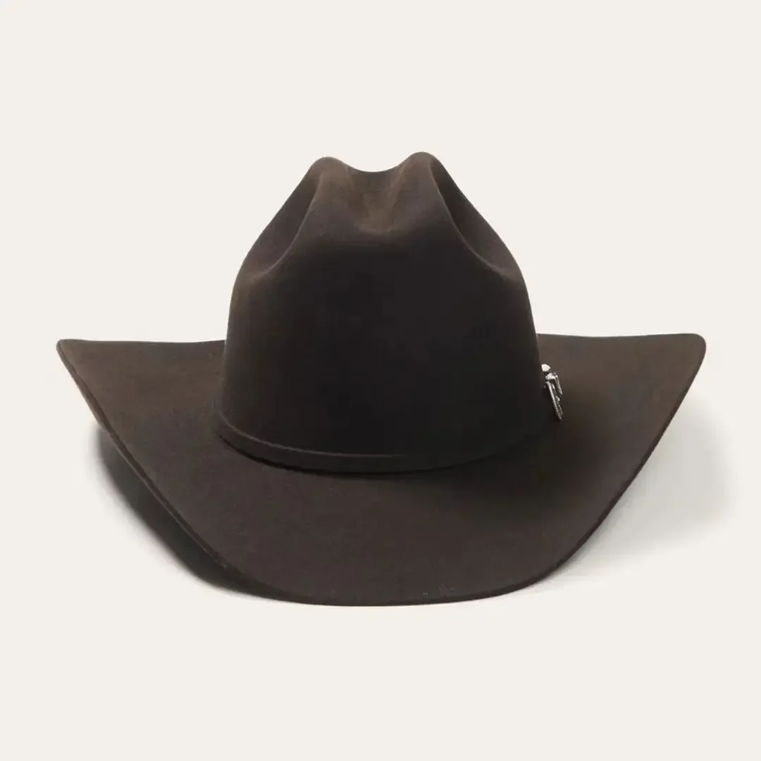 

The new fashion American Western cowboy hat curved edge cowboy hat pure color pure wool felt hat version beautiful