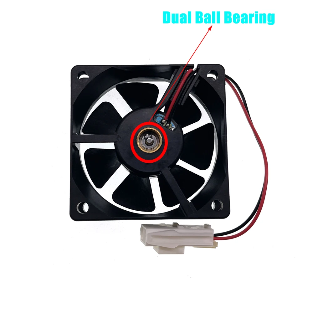 Ultra-quiet Mudo Ventilador de Refrigeração Rolamento de Esferas Dupla Ventilador 6cm 60x60x20 mm Ef60202b3000c-a99 para Sunon 6020 24v 0.56w Novo - Imagem 3
