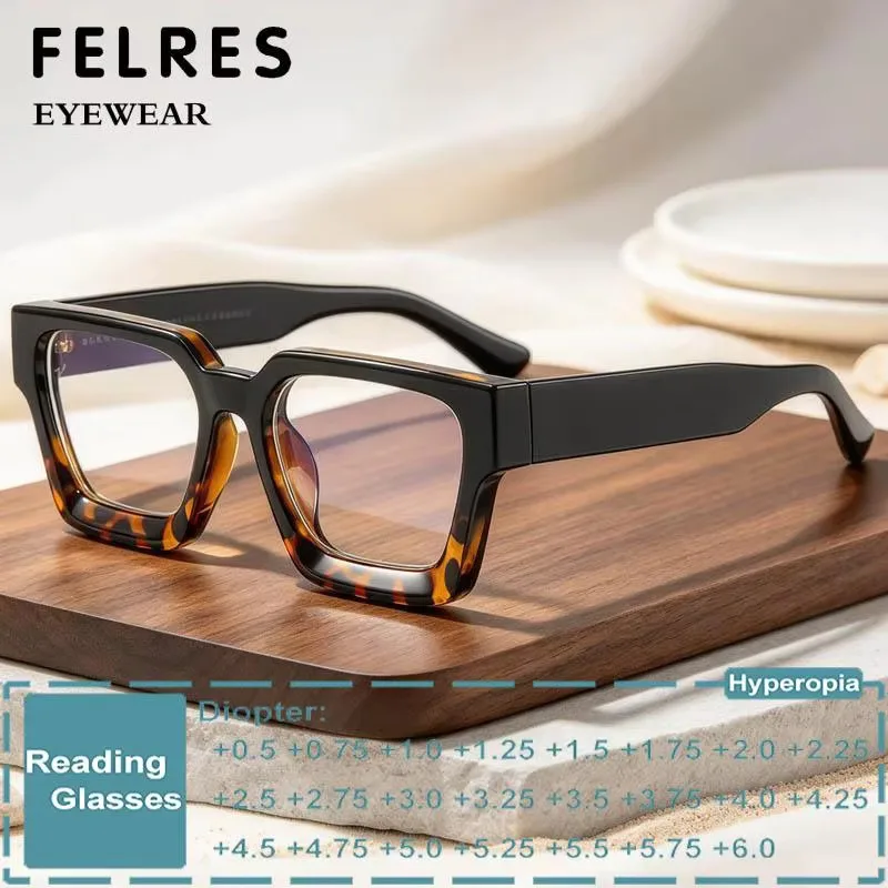 Männer Frauen Anti-müdigkeit Augenschutz Lesebrille Anti Blau Licht Großen Rahmen Platz Designer Lupen Presbyopie Brille