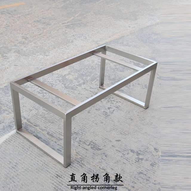 Patas de mesa de té de acero inoxidable, patas de estante de escritorio  integradas personalizadas, pies