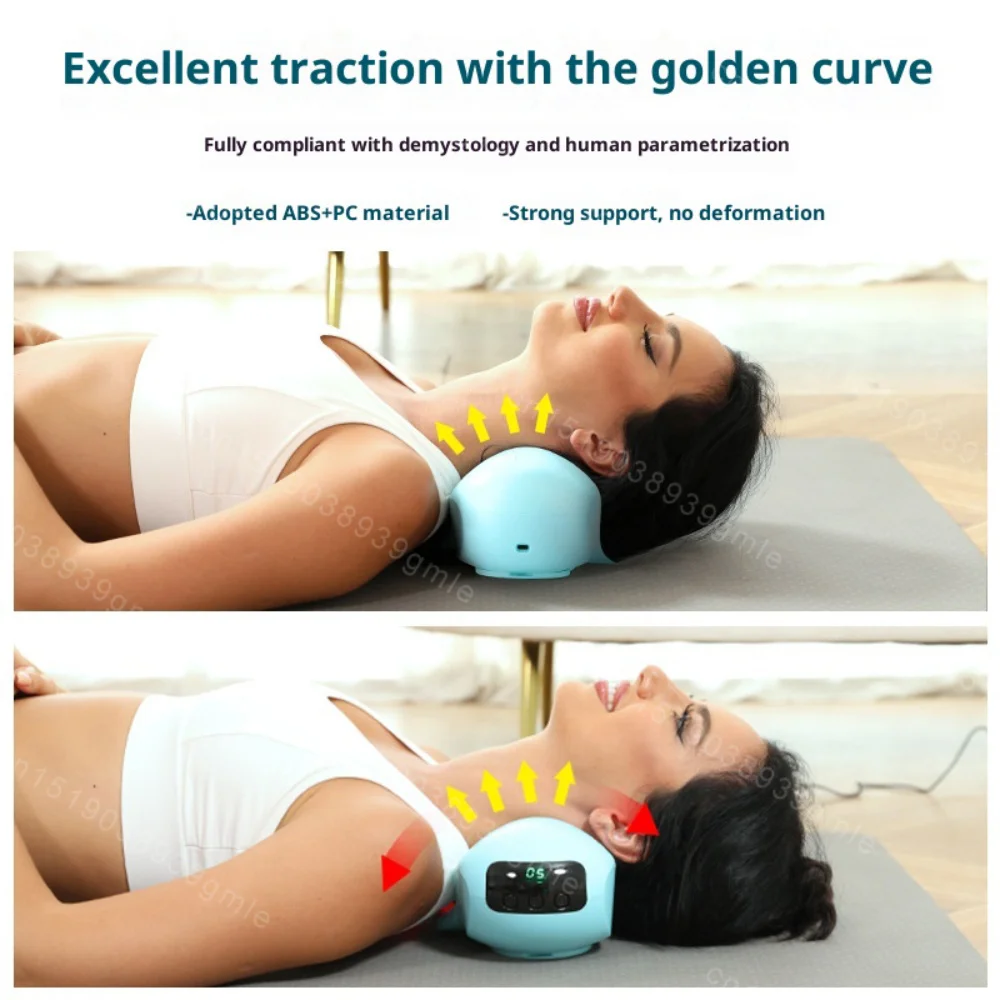 Cervical Massager Curvature Massage Traction Pillow Correction Neck Shoulder Protection Infrared Smart Cervical Massage Pillow